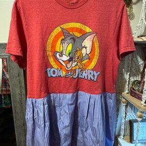 Tom and Jerry Upcycled Dress